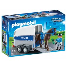 Playmobil City Action - Polícia com Cavalo e Atrelado